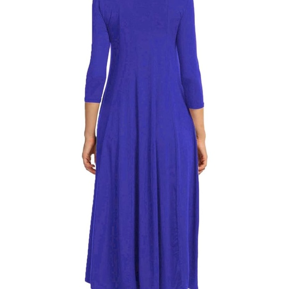 NWT HOTOUCH Women's 3/4 Sleeve A-line and Flare Midi Long Dress SZ Small - Picture 2 of 10